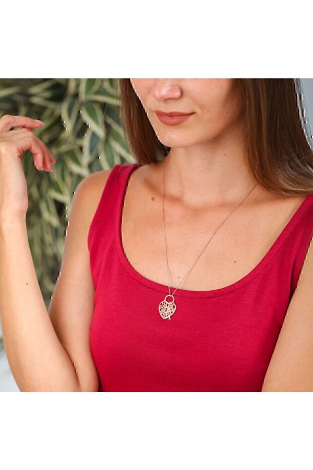 Silver Kilit Forever Kolye - 2