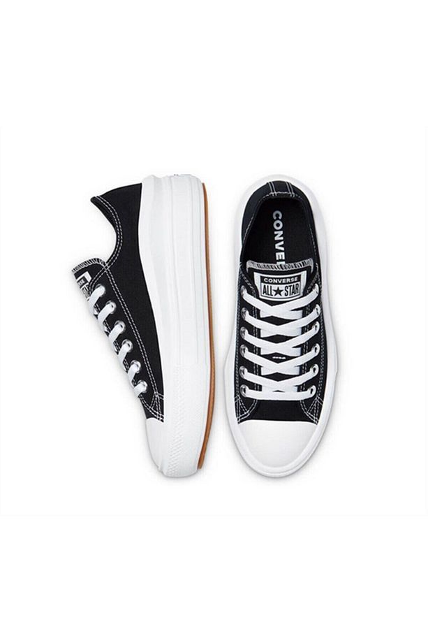 Kadın Siyah Yüksek Taban Sneaker Ayakkabı 570256c V3 - 4