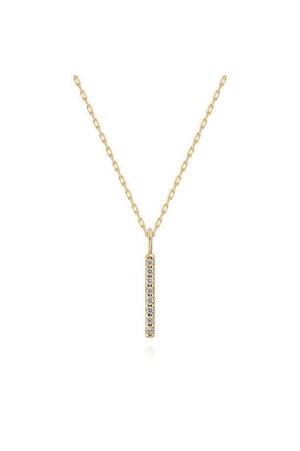0,04 Karat Pırlanta Taşlı Sıralı Kolye - PR01546 - 1