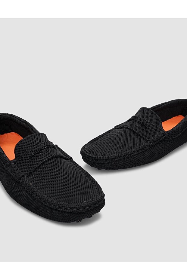 Triko Siyah Erkek Loafer - 4