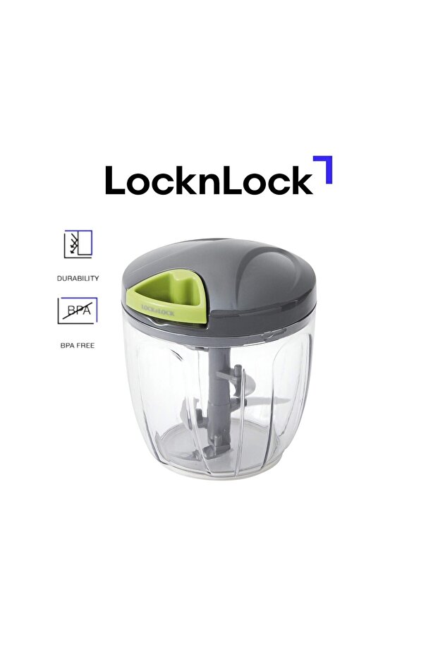 Lock & Lock 5 Blades Quick Chopper, Non-Electrical, 900ml