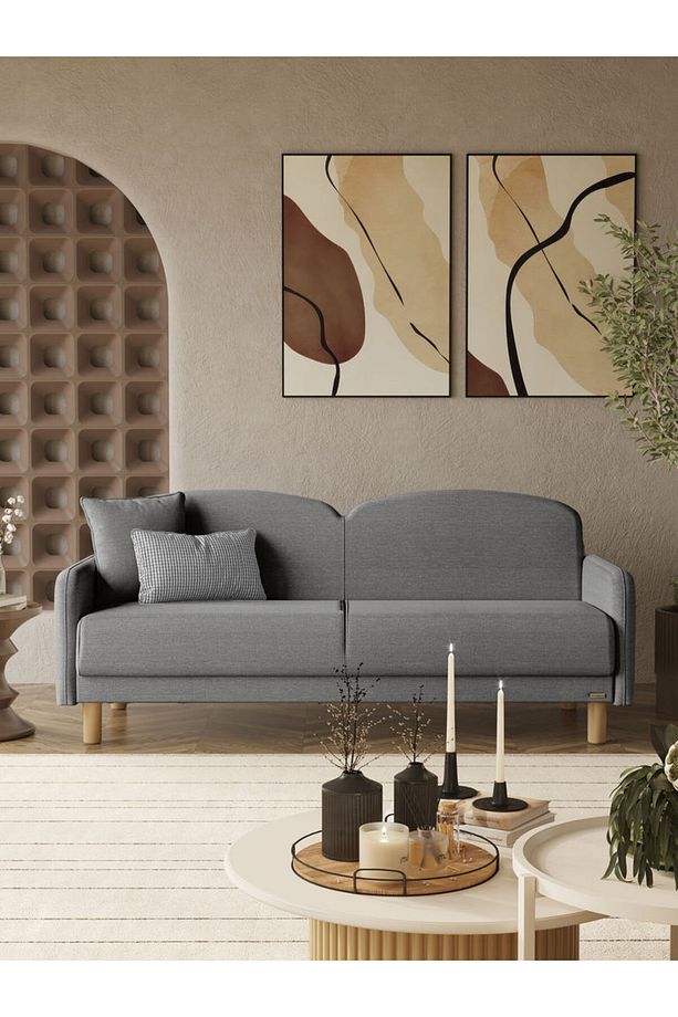 Bohem Koltuk Takımı, Oturma Grubu 3+3+1 Full Paket (2 Koltuk 1 Berjer) (Sandıklı-Yataklı) - 2