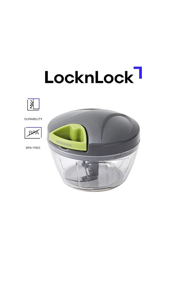 مفرمة سريعة بثلاث شفرات من لوك اند لوك، غير كهربائية، سعة 400 مل - 1