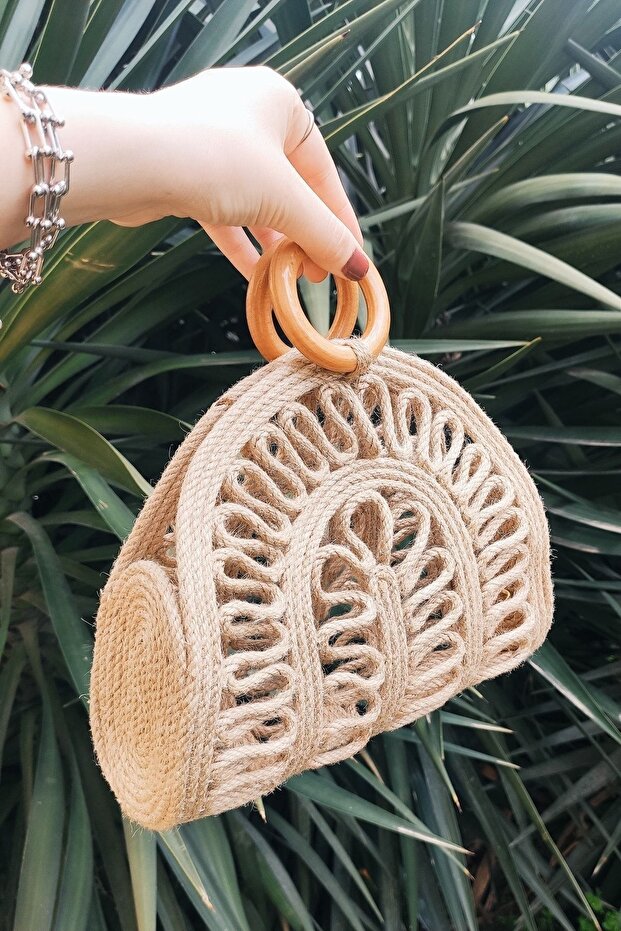 Frida Jüt Hasır Çanta - 3