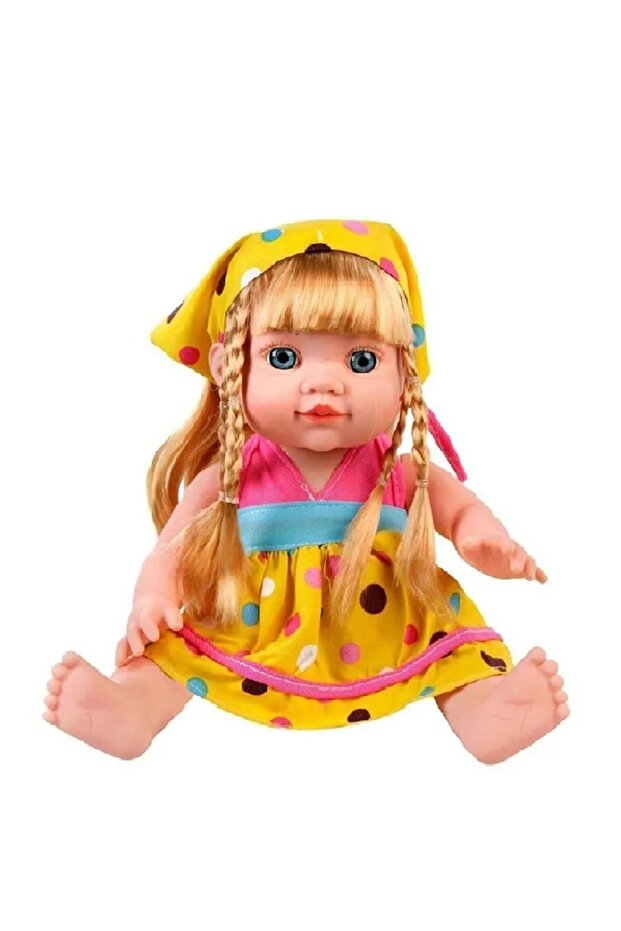 AYFİLEM Türkçe Konuşan Sesli Masal ve Şarkı dinletisi Olan Oyuncak Banu Bebek 30 Cm KUTULU