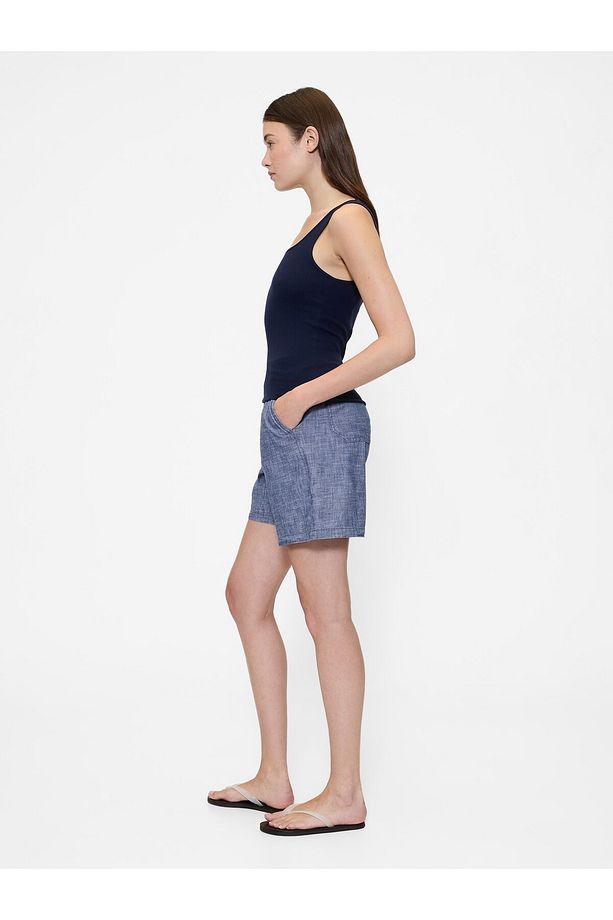 Erkek Mavi Twill Şort - 4