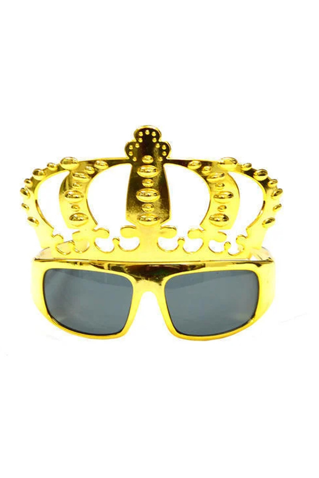 King Crown Gold Color Party Glasses