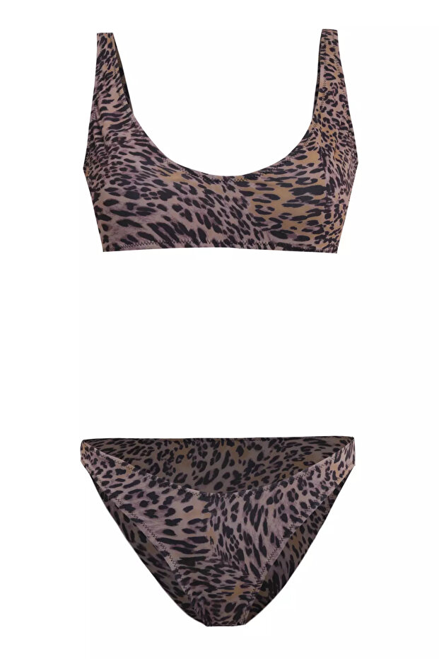 Leopar Bikini Üst - 6