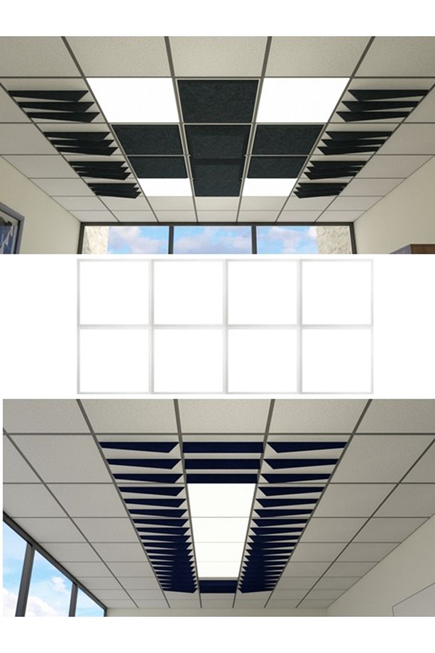 8 Adet ,tavan Aydınlatma, 8 Li Led Panel,t24 Asma Tavanlar Için Gurup Led Aydınlatma Panel,60x60 - 8