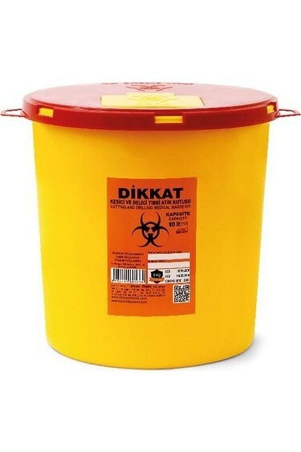 Tıbbi Enfekte Atık Kutusu 10 Lt (5 ADET) - 1
