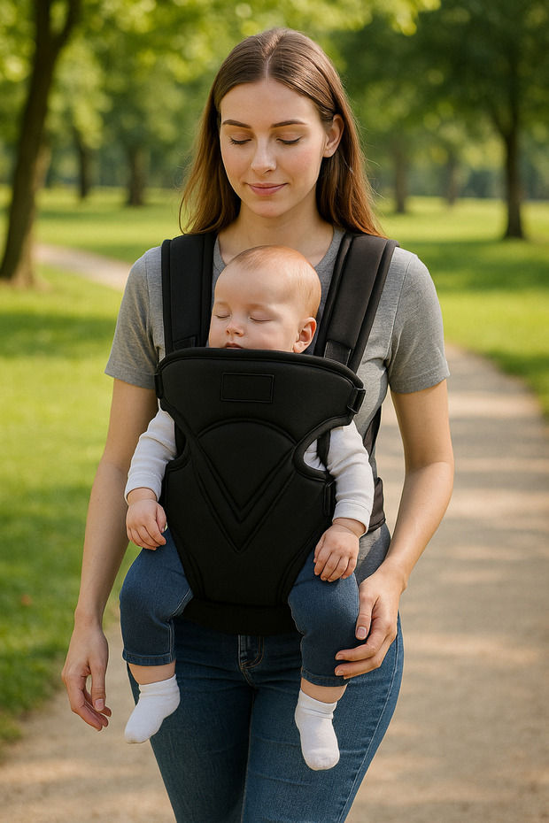 northern fashion Siyah Kanguru Anakucağı Safe Comfort Bebek Taşıma Çantası Ana Kucağı