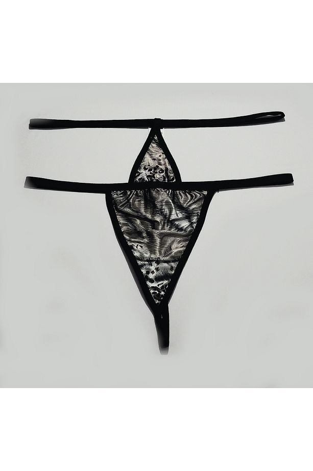 Asm1227 Kadın 2 Li Leopar Tarz Şekiller Sarsıtan String - 7