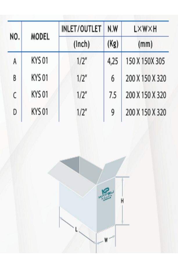 Kaysu Kys01 1/2 Dalgıç Su Pompası Temiz Su (10 METRE KABLOLU) - 5