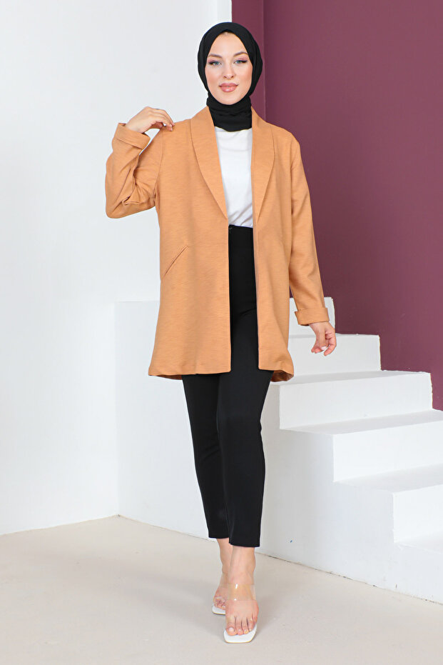 Double Breasted Collar Jacket Tsd230640 Tan