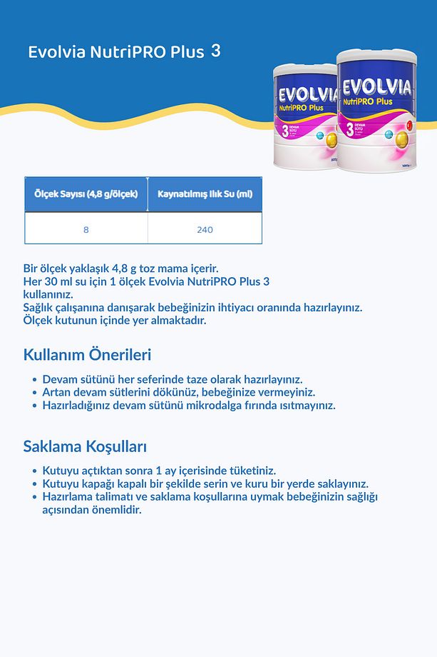 Nutripro Plus 3 Devam Sütü 800 gr X 3 Adet - 3
