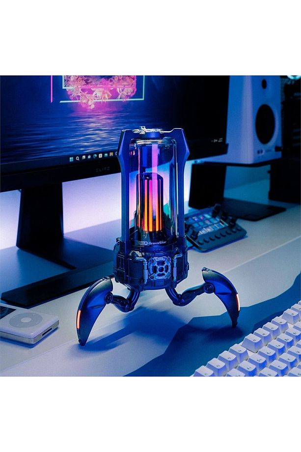 Süpernova 25w Bluetooth Hoparlör, Taşınabilir Stereo Ses Bombası, Rgb Işıklı, 2 Adet Siyah - 3