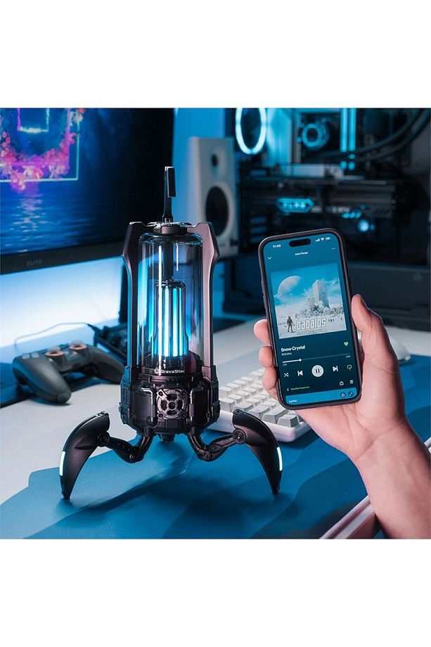 Süpernova 25w Bluetooth Hoparlör, Taşınabilir Stereo Ses Bombası, Rgb Işıklı, 2 Adet Siyah - 4