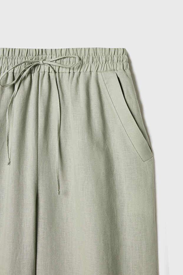 Beli Lastikli Pantolon - 8