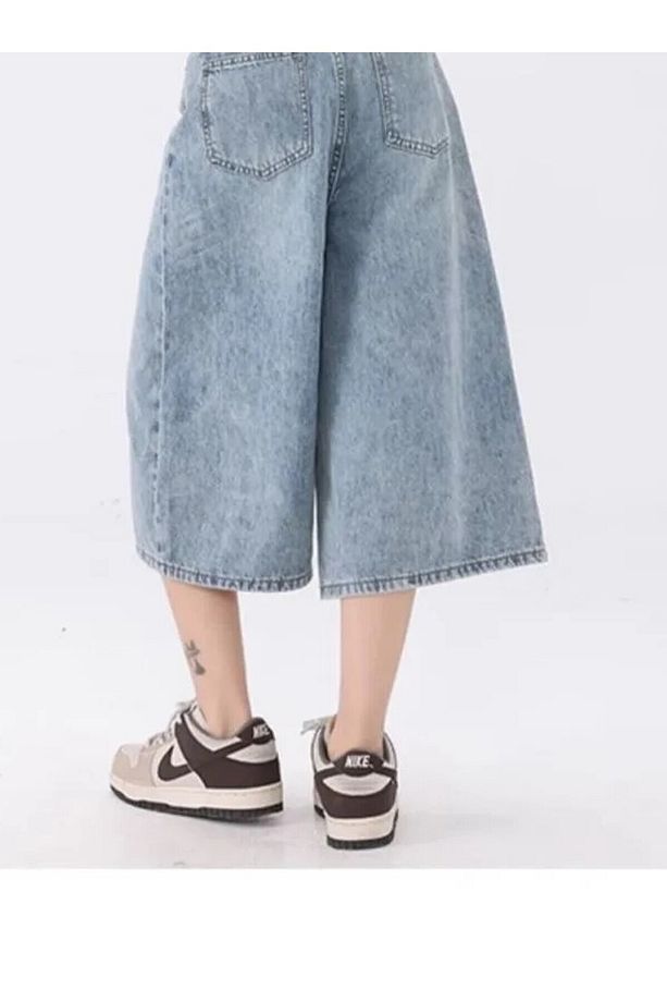 TREND Y2K BAGGY JEAN ŞORT BERMUDA - 4