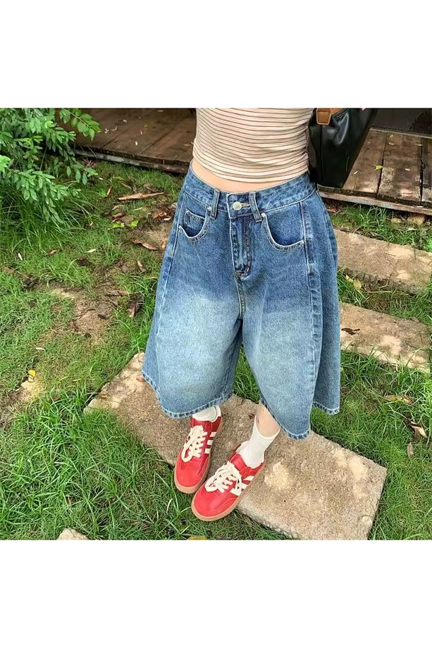 TREND Y2K BAGGY JEAN ŞORT BERMUDA - 3