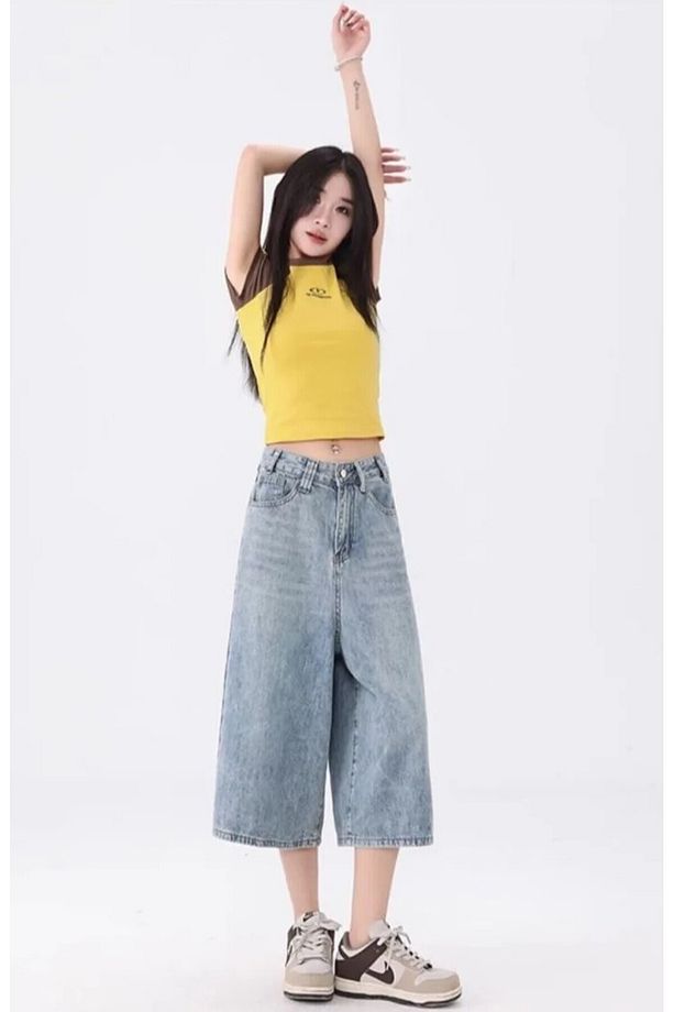 TREND Y2K BAGGY JEAN ŞORT BERMUDA - 7