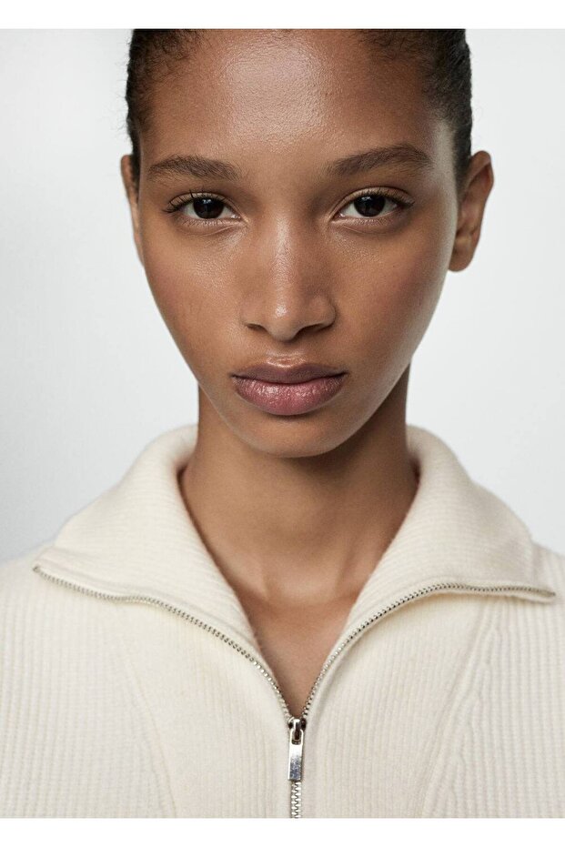 Triko fermuarlı yelek - 5