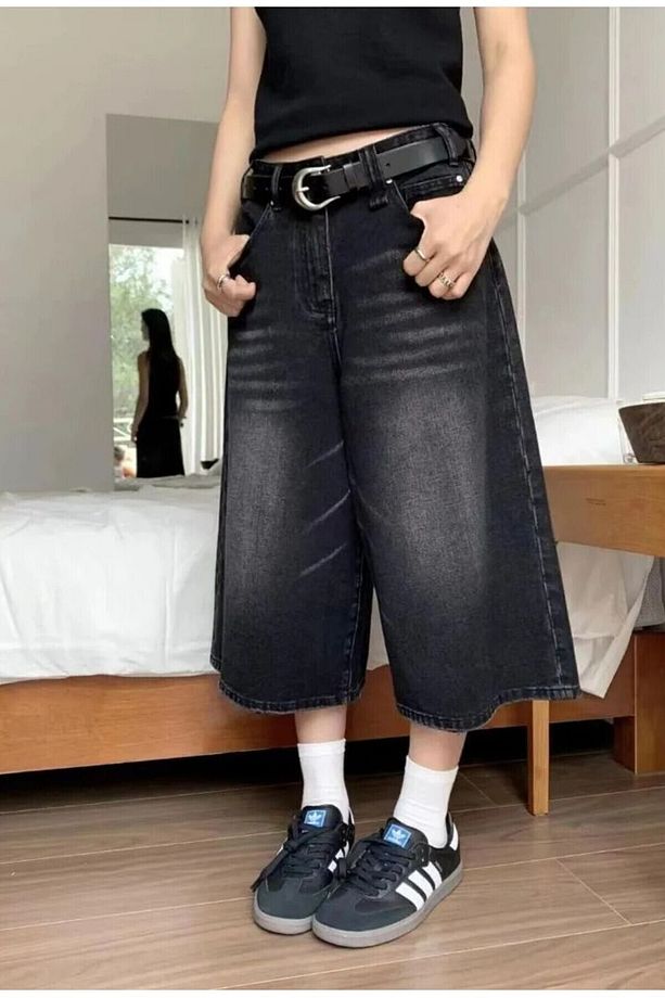 Unisex Şort Summer Stripe Shorts - 1