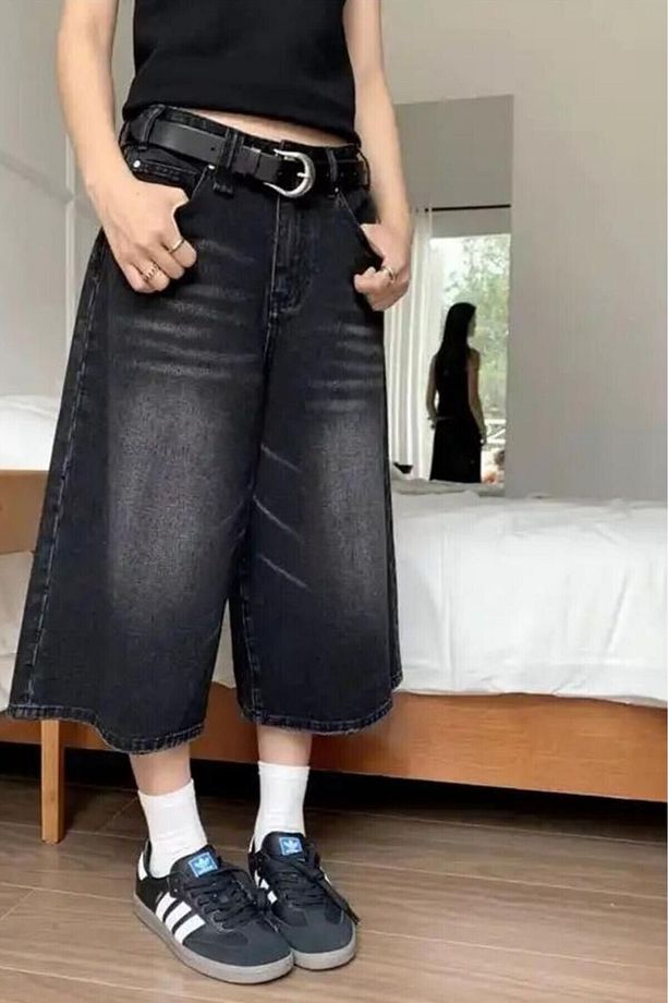 Unisex Şort Summer Stripe Shorts - 4