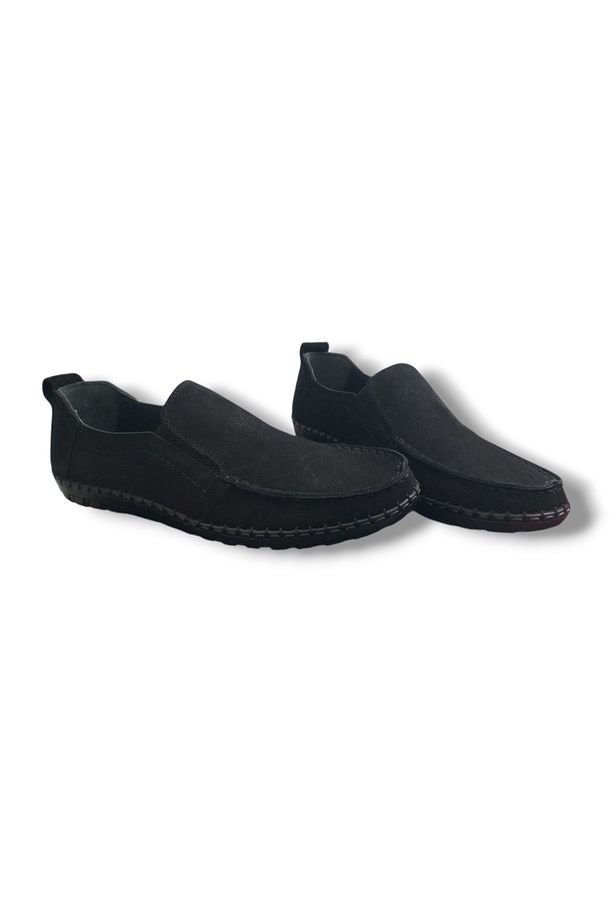 GR324 Hakiki Nubuk Deri Günlük Kullanım Bağcıksız Loafer Erkek Ayakkabı - 5