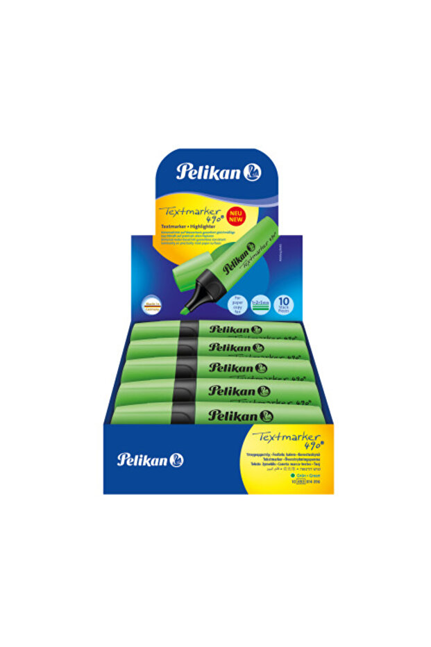 490 Highlighter Box of 10 - Green
