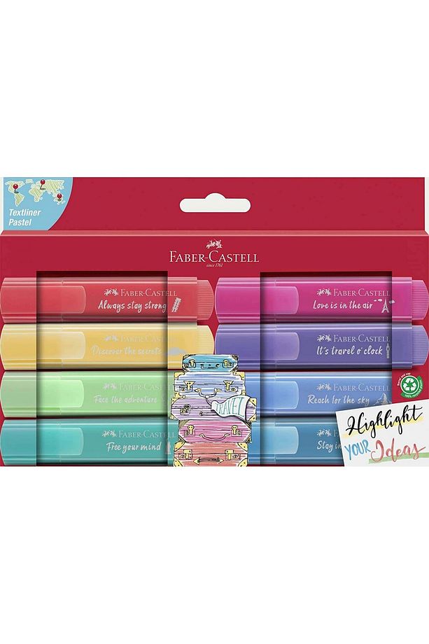 46 Pastel Renkler 8'li Fosforlu Kalem Set - 1