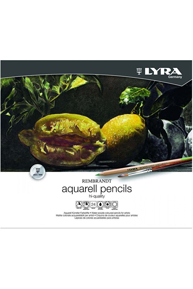 Rembrandt Aquarell Artists 24'lü Sulandırılabilir Kalem Seti / L2011240 - 1