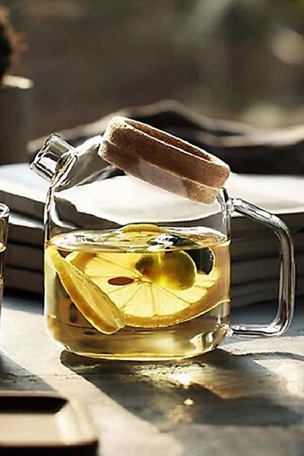 Leyna Mantar Kapak Çok Amaçlı Cam Sürahi 750ml 156672 - 1