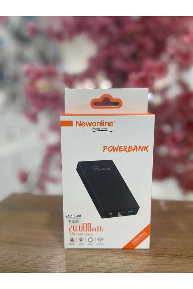 20.000 Mah PD 22.5w Hızlı Şarj Özellikli Digital ekranlı Fener Işıklı Powebank - 1