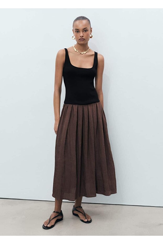 Kombine evaze elbise - 2