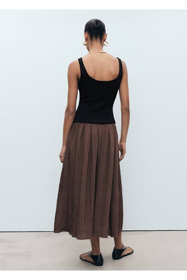 Kombine evaze elbise - 4