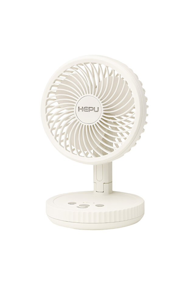 HP-F888 Katlanabilir Taşınabilir Fan 20 Cm Çap | 4000 mAh | Type-C Şarj | 180° Döner Başlık - 1