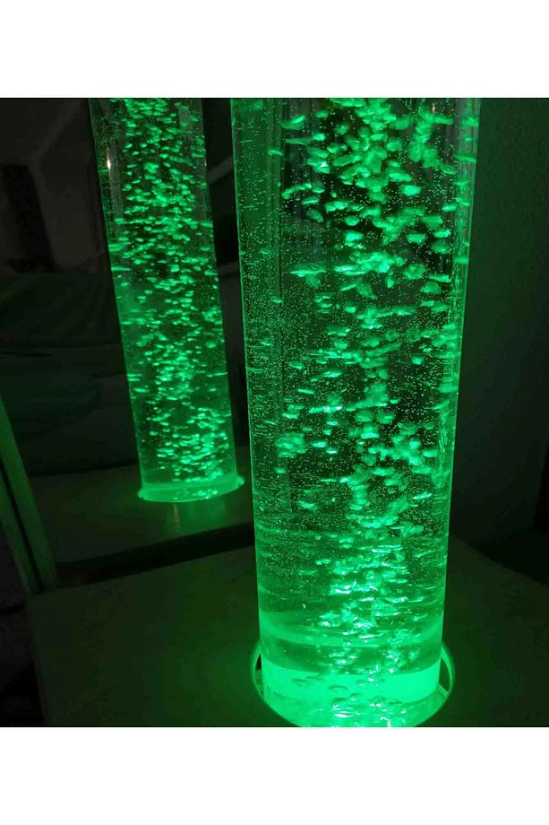 Led Işıklı Su Kabarcıklı Iç Ve Dış Mekan Lambader - 1