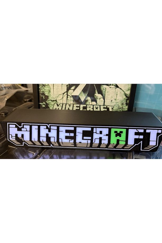 Minecraft Temalı Led Işık Kutusu Lightbox - 3