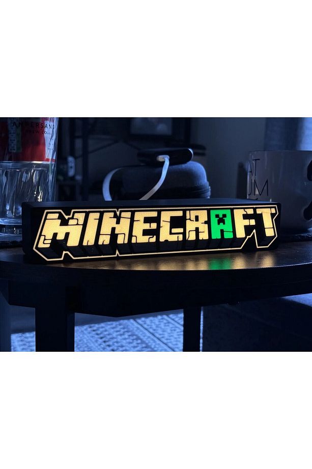 Minecraft Temalı Led Işık Kutusu Lightbox - 1