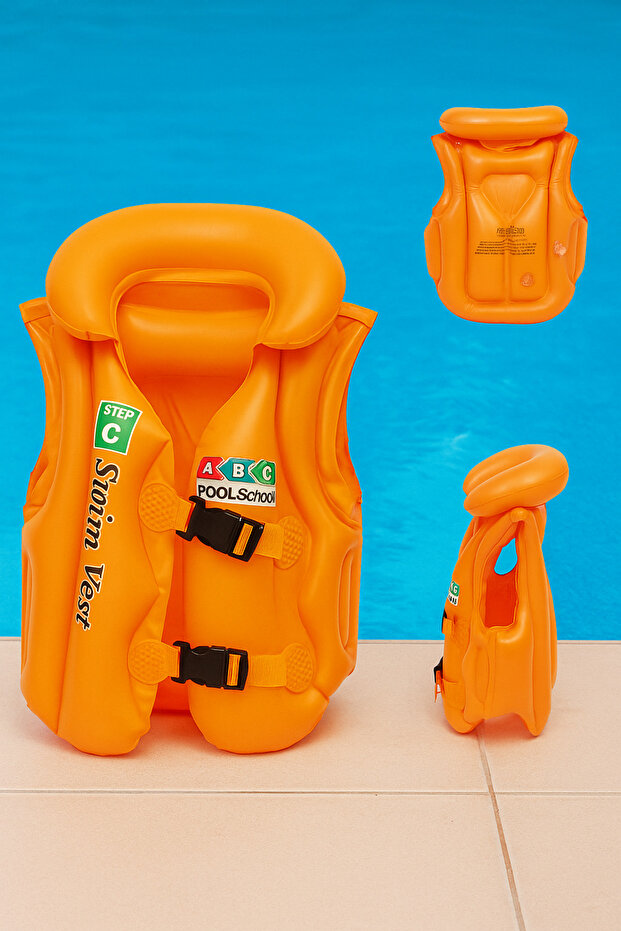 32kg Capacity Top Quality Inflatable Life Jacket for 3-11 Years Old Summer Sea Seaside Children Baby Pool