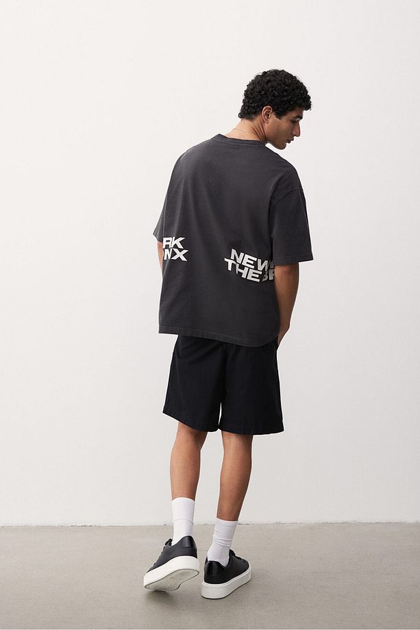 Kanvas Şort Regular Fit - 4