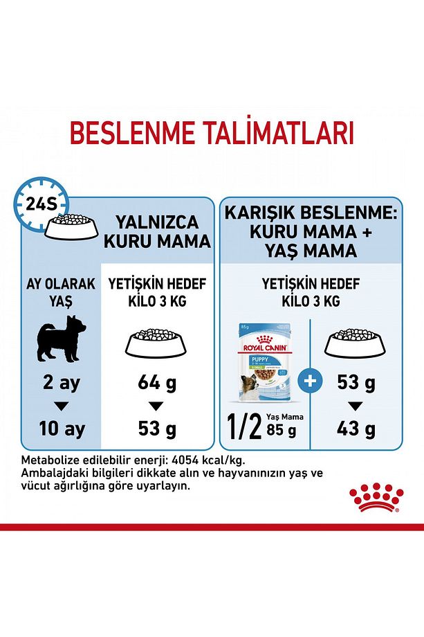 Xsmall Puppy Çok Küçük Irklar Için Yavru Kuru Köpek Maması 1.5kg - 7