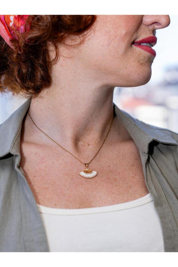 Bellaria Fan Steel Necklace