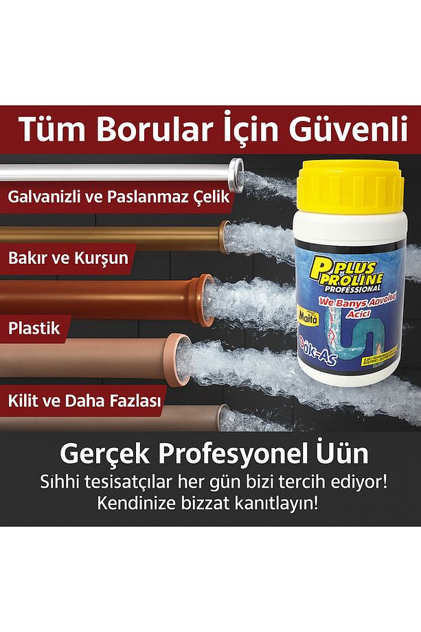 Ultra Güçlü 500 gr Dök-Aç Lavabo Açıcı – Tıkanıklıkları Hızla Giderir, Etkili Formül - 7
