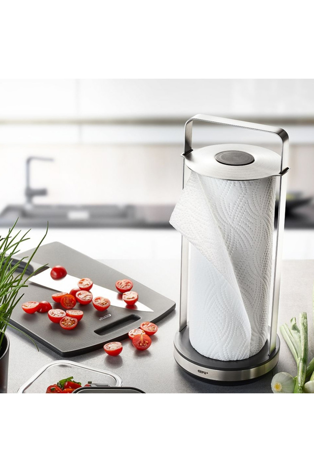 Smartlıne Mutfak Rulo Tutucusu Çap:12,5 cm Paslanmaz Çelik/Plastik - 2