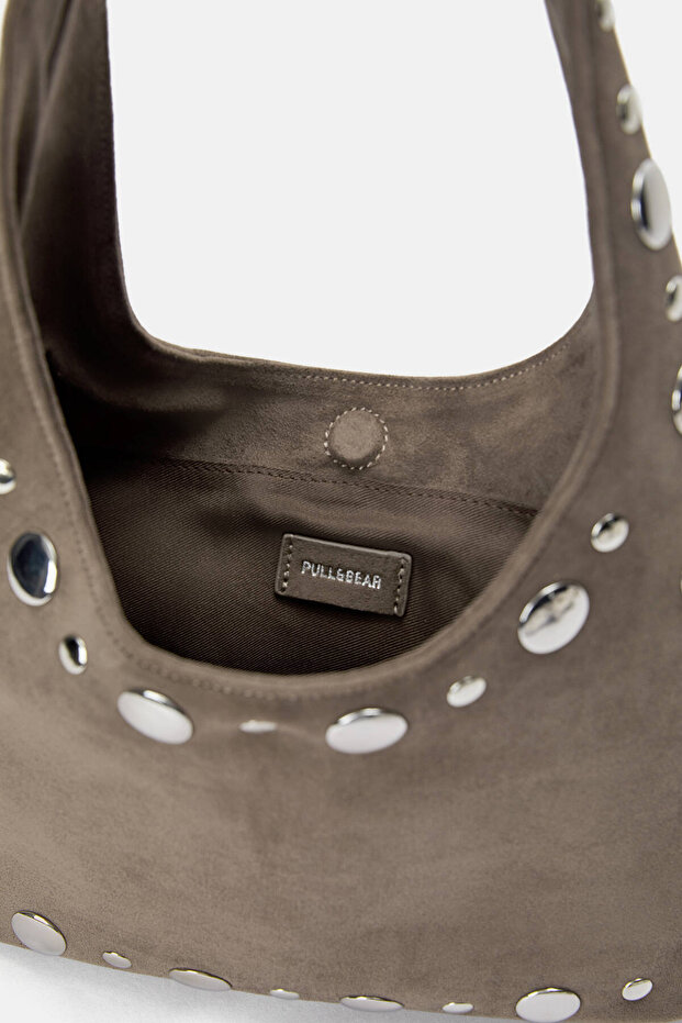 Metal detaylı omuz çantası - 3