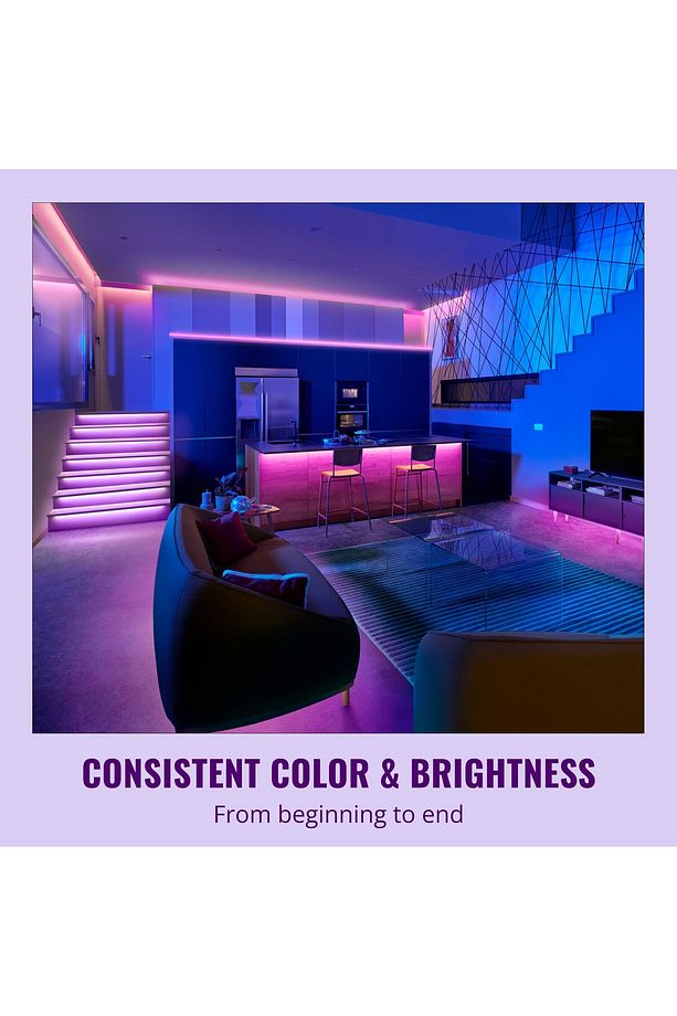 RGB 15 Metre Akıllı Led Şerit (16 Milyon Renk, Wi-Fi Kontrollü) - Google Home, Alexa and HomeKit - 6