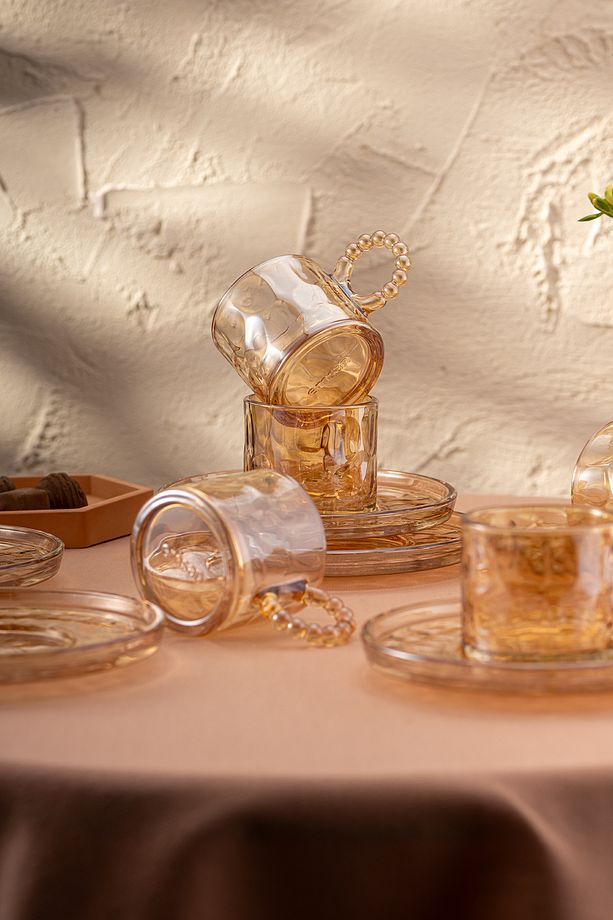 Çifte Kavrulmuş 100 ml 6'lı Kahve Fincan Takımı - 6
