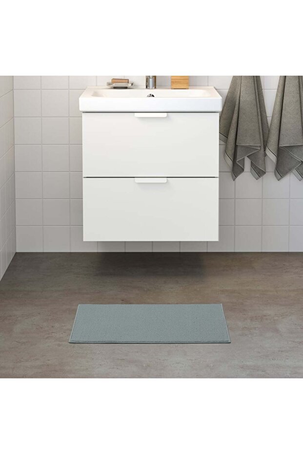 Bath mat, gray, 40x60 cm - 1